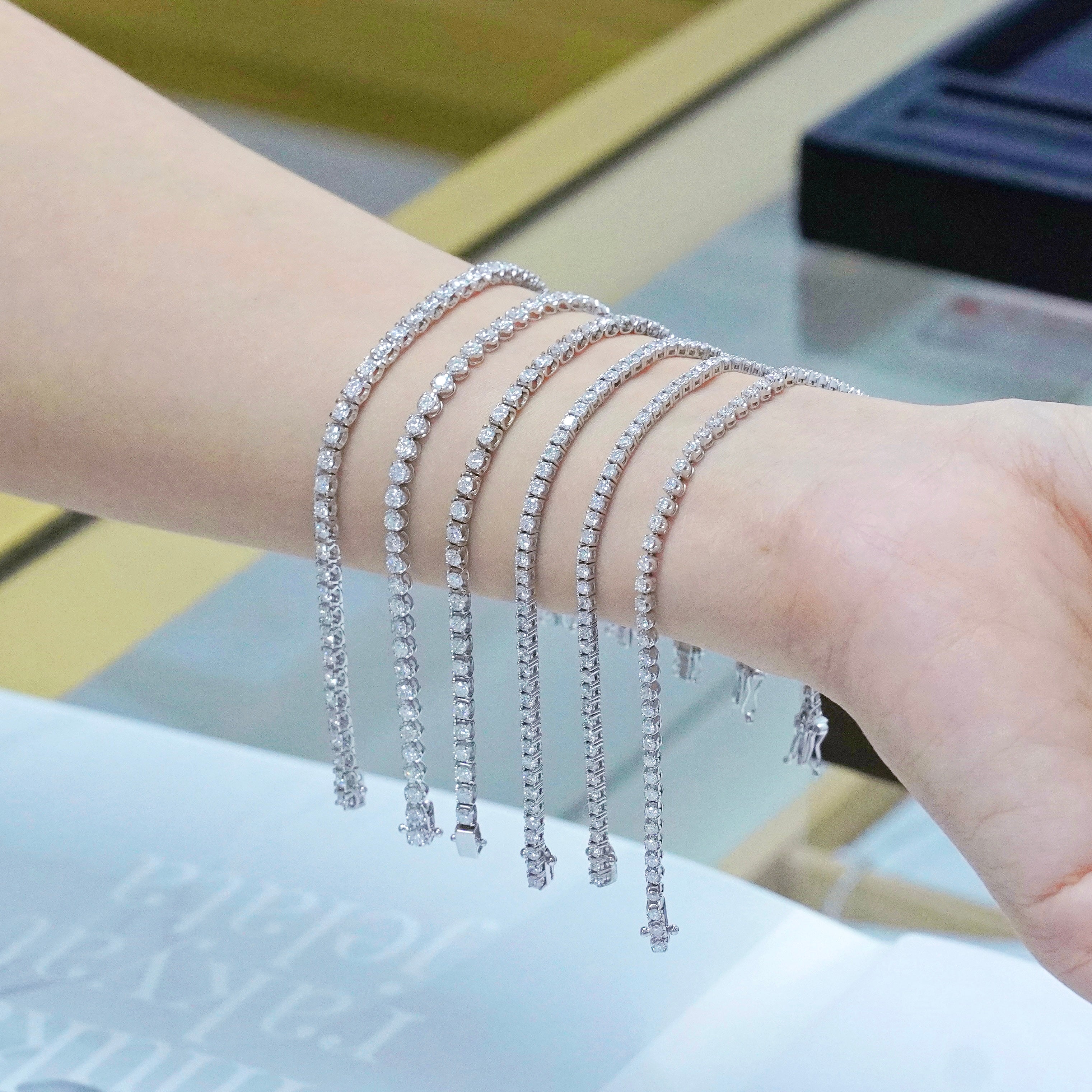 四爪鑽石手鏈 Four Prongs Tennis Diamond Bracelet