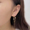 泡泡鑽石耳環(單件) Extended Bezel Diamond Drop Earrings