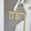 18K金扭紋耳環 18K Gold Curled Hoop Earrings