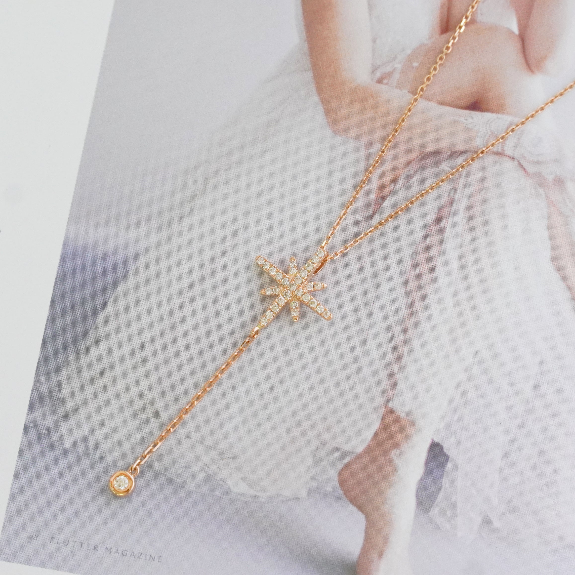 八角星鑽石項鏈 8-Pointed Star Diamond Necklace